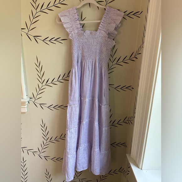 Hill House Ellie Nap Dress - Lilac Stripe. M. NWOT - Picture 8 of 10